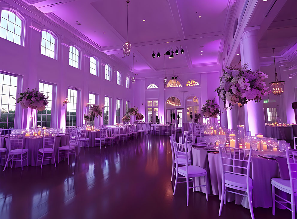 Wedding uplighting